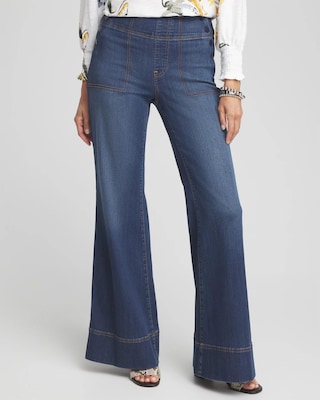 1818 POCKET FLARE DENIM Pull-On Flare Trouser Jeans | Chico's
